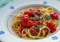 Spaghetti con tonno e pomodorini