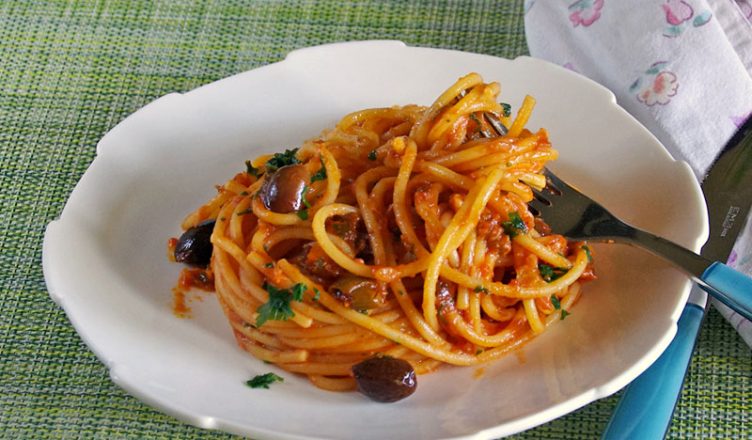 Spaghetti al ragù di cernia